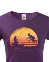 Dámské tričko pro rybářku s potiskem mořské panny