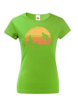 Dámské tričko pro rybářku s potiskem mořské panny