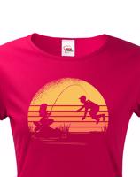 Dámské tričko pro rybářku s potiskem mořské panny