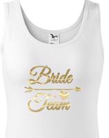 Dámské tričko pro tým nevěsty Bride Team- ideální rozlučková trička