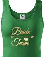 Dámské tričko pro tým nevěsty Bride Team- ideální rozlučková trička