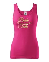 Dámské tričko pro tým nevěsty Bride Team- ideální rozlučková trička