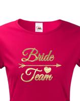 Dámské tričko pro tým nevěsty Bride Team- ideální rozlučková trička