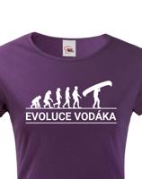 Dámské tričko pro vodáky Evoluce vodáka - super tričko pro vodáky