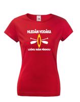 Dámské tričko pro vodáky - Hledám vodáka loďku mám pěknou - dárek na narozeniny