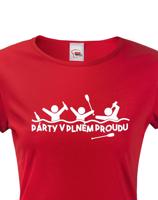 Dámské tričko pro vodáky Párty v plném proudu - ideální triko na loď