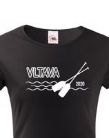 Dámské tričko pro vodáky s volitelnou řekou a rokem