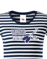 Dámské tričko pro vodáky s volitelnou řekou a rokem