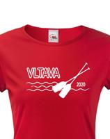 Dámské tričko pro vodáky s volitelnou řekou a rokem