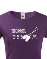 Dámské tričko pro vodáky s volitelnou řekou a rokem