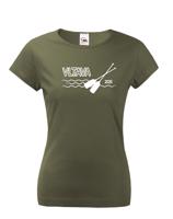 Dámské tričko pro vodáky s volitelnou řekou a rokem