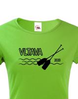 Dámské tričko pro vodáky s volitelnou řekou a rokem