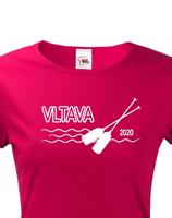 Dámské tričko pro vodáky s volitelnou řekou a rokem
