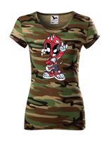 Dámské tričko Rockový Deadpool -  tričko pro milovníky humoru a filmů