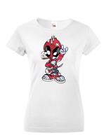 Dámské tričko Rockový Deadpool -  tričko pro milovníky humoru a filmů