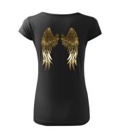 Dámské tričko s andělskými křídly na zádech - skvělý dárek pro ženu