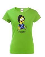Dámské tričko s Bartem Simpsonem parodující Pabla Escobara