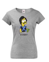 Dámské tričko s Bartem Simpsonem parodující Pabla Escobara