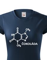 Dámské tričko s chemickým vzorcem čokolády - originální potisk