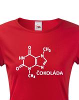 Dámské tričko s chemickým vzorcem čokolády - originální potisk