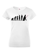 Dámské tričko s filmovým motivem evoluce Star Wars