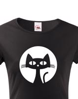 Dámské tričko s kočkou - stylový dárek pro milovníky koček