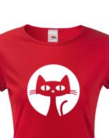 Dámské tričko s kočkou - stylový dárek pro milovníky koček