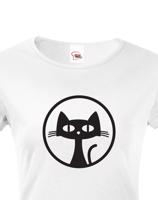 Dámské tričko s kočkou - stylový dárek pro milovníky koček