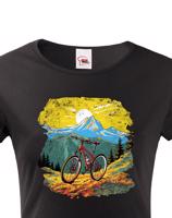 Dámské tričko s motivem MTB hory - pro nadšence MTB