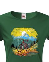 Dámské tričko s motivem MTB hory - pro nadšence MTB
