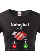 Dámské tričko s motivem Nohejbal volá