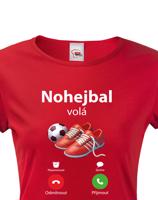 Dámské tričko s motivem Nohejbal volá