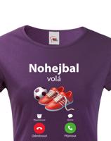 Dámské tričko s motivem Nohejbal volá