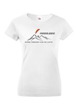 Dámské tričko s motivem Paragliding - Where freedom has no limits