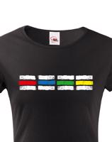 Dámské tričko s motivem turistických značek - pro milovníky dobrodružství