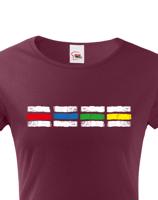 Dámské tričko s motivem turistických značek - pro milovníky dobrodružství