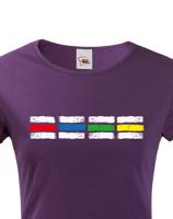 Dámské tričko s motivem turistických značek - pro milovníky dobrodružství