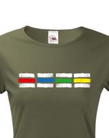 Dámské tričko s motivem turistických značek - pro milovníky dobrodružství