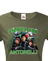 Dámské tričko s motivem závodníka F1 -  Andrea Kimi Antonelli pro milovníky motosportu