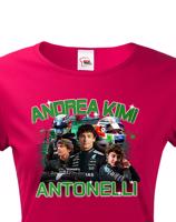 Dámské tričko s motivem závodníka F1 -  Andrea Kimi Antonelli pro milovníky motosportu