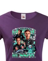 Dámské tričko s motivem závodníka F1 -  George Russell - pro milovníky motosportu