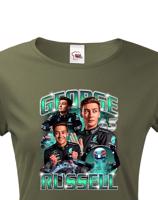 Dámské tričko s motivem závodníka F1 -  George Russell - pro milovníky motosportu