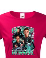 Dámské tričko s motivem závodníka F1 -  George Russell - pro milovníky motosportu