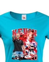 Dámské tričko s motivem závodníka F1 -  Kevin Magnussen - pro milovníky motosportu