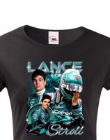 Dámské tričko s motivem závodníka F1 -  Lance Stroll - pro milovníky motosportu