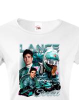 Dámské tričko s motivem závodníka F1 -  Lance Stroll - pro milovníky motosportu