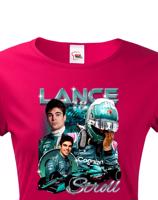 Dámské tričko s motivem závodníka F1 -  Lance Stroll - pro milovníky motosportu