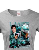 Dámské tričko s motivem závodníka F1 -  Lance Stroll - pro milovníky motosportu