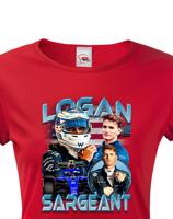 Dámské tričko s motivem závodníka F1 -  Logan Sargeant - pro milovníky motosportu