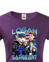 Dámské tričko s motivem závodníka F1 -  Logan Sargeant - pro milovníky motosportu